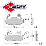 CP. PASTIGLIE FRENO KYMCO DINK 125-150(FD.0208*FD.0257) CP. PASTIGLIE FRENO KYMCO DINK 125-150(FD.0208*FD.0257)
