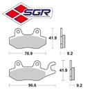 CP. PASTIGLIE FRENO KYMCO DINK 125-150(FD.0208*FD.0257)