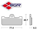 CP. PASTIGLIE FRENO PINZA BREMBO (DUAL CARBON)(FD.0213)