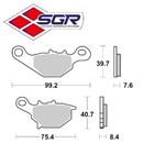 CP. PASTIGLIE FRENO SUZUKI AN 125 ANTERIORI