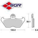CP. PASTIGLIE FRENO BMW R 1100 GS / RS ANT.