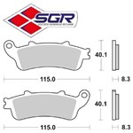 CP. PASTIGLIE FRENO HS HONDA VFR 800-CBRX (fD.0254) (SINTERIZZATE)