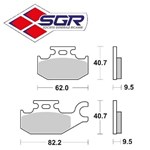 CP. PASTIGLIE FRENO YAMAHA-BOMBARDIER (SINTERIZZATE)(FD.0301) CP. PASTIGLIE FRENO YAMAHA-BOMBARDIER (SINTERIZZATE)(FD.0301)