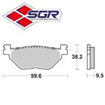CP. PASTIGLIE FRENO POST. LS YAMAHA FJR 1300 (SINTERIZZATA)