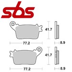CP. PASTIGLIE FRENO POST. HONDA CBR RR Fireblade SP ABS 1000 14>16 (CARB