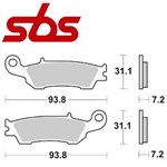 CP. PASTIGLIE FRENO CS YAMAHA 450 YZ F 08>13 (CARBON SILVER) CP. PASTIGLIE FRENO CS YAMAHA 450 YZ F 08>13 (CARBON SILVER)