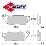 CP. PASTIGLIE FRENO POSTERIORI HONDA CB 1000 R 08>09