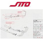 MARMITTE PER KAWASAKI Z 1000 J2 82 - Z 1100 GP B1-B2 KZT10B 81>82 (In Es