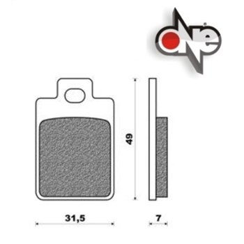 CP. PASTIGLIE FRENO PIAGGIO VESPA ET2- TYPHOON ANT. (NF FD.0225)