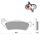 CP. PASTIGLIE FRENO ANT. SKYLINER 125/150
