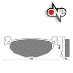 CP. PASTIGLIE FRENO YAMAHA T-MAX MAJESTY 400 P. FD.0316 = FD.0493