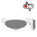 CP. PASTIGLIE FRENO YAMAHA T-MAX MAJESTY 400 P. FD.0316 = FD.0493