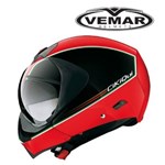 CASCO VEMAR CIKIQUI JET+INTEGRALE J310 ROSSO-NERO XS-54 (In Esaurimento