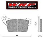 PASTIGLIE FRENO WRP YAMAHA YZF R6 600 05>11 POSTERIORI PASTIGLIE FRENO WRP YAMAHA YZF R6 600 05>11 POSTERIORI