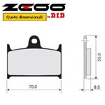 PASTIGLIE RACING ZCOO N002 EX SUZUKI - TRIUMPH (FD.0129)