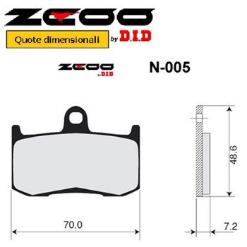 PASTIGLIE RACING ZCOO N005 EX TRIUMPH (FD.0351)