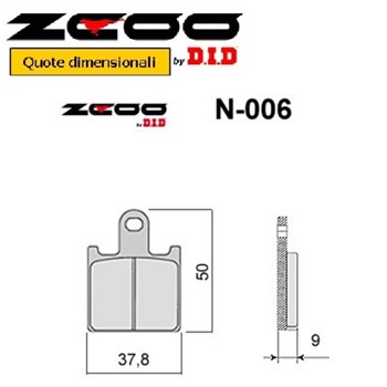 PASTIGLIE RACING ZCOO N006 EX C KAWASAKI (FD.0419)