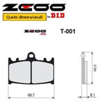 PASTIGLIE RACING ZCOO T001 EX KAWASAKI - SUZUKI (FD.0143)