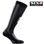 CALZA MOTO MOTS SIXS SOCKS NERO CARBON TAGLIA 43-46 (In Esaurimento)