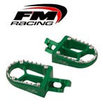 COPPIA PEDANE KAWASAKI KXF 250/450 INTERNO REMOVIBILE VERDE